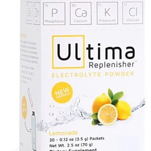 Ultima Health Products Ultima Replenisher Pó Eletrolítico Limonada - 20 Pacotes (Aprox. 90g)