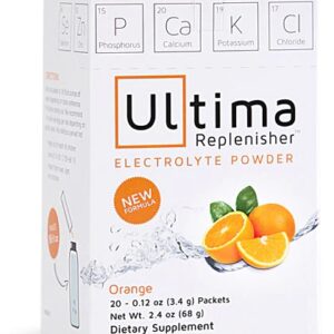 Ultima Replenisher Eletrólitos Sabor Laranja - 20 Sachês de Hidratação