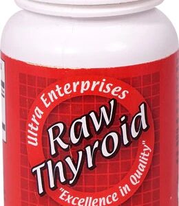 Ultra Glandulars Thyroid Raw - Suplemento de Glândula Tireoide Bovina 90 Tablets