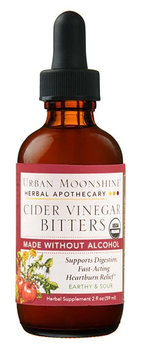 Urban Moonshine Vinagre de Cidra Orgânico Bitters 59ml - Saúde Digestiva e Bem-Estar