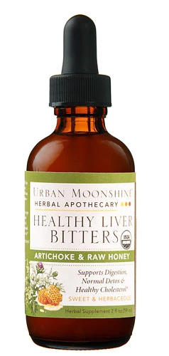 Urban Moonshine Liver Bitters Orgânicos 59ml - Saúde Hepática Natural