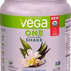 Vega One Shake Orgânico Sabor Baunilha Francesa - 9 Porções - Suplemento Alimentar Completo