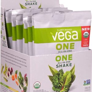 Vega One Shake Orgânico Tudo em Um Sabor Neutro - 10 Sachês (Aprox. 340g)