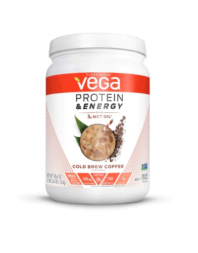 Vega Protein & Energy Cold Brew Coffee com 3g de Óleo MCT - 15 Porções