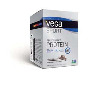 Vega Sport Protein Powder Chocolate - 12 Sachês (Aproximadamente 42g cada)