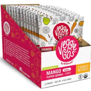 Veggie-Go's Manga Quinoa & Cenoura Sem Glúten - 12 Pacotes (227g)