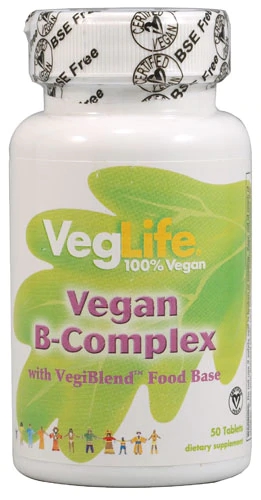 VegLife Vegan B-Complex 50 Comprimidos - Energia e Bem-Estar para Veganos