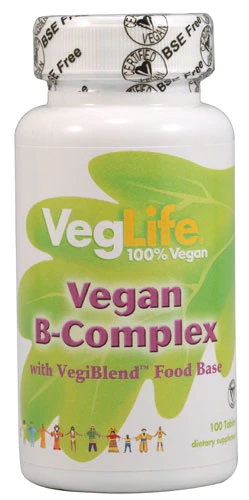 VegLife Vegan B-Complex - 100 Tablets: Energia e Bem-Estar para Veganos e Vegetarianos