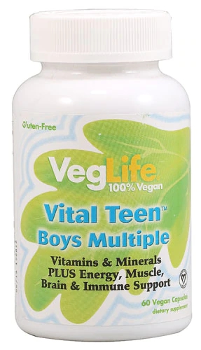 VegLife Vital Teen Menúltiplo Vegano 60 Cápsulas - Saúde Completa