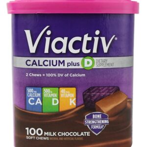 Comprar viactiv calcium plus d milk chocolate -- 100 soft chews preço no brasil calcium calcium & vitamin d minerals suplementos em oferta vitamins & supplements suplemento importado loja 39 online promoção -