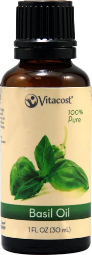 Óleo Essencial de Manjericão Puro Vitacost 100% Natural - 30ml