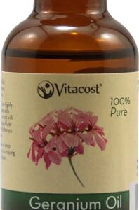 Óleo Essencial de Gerânio Puro Vitacost 30ml - Aromaterapia e Bem-Estar Natural