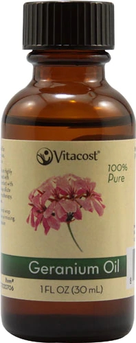 Óleo Essencial de Gerânio Puro Vitacost 30ml - Aromaterapia e Bem-Estar Natural
