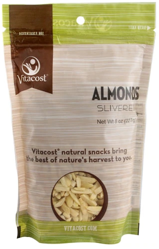 Vitacost Almonds Slivered -- 8 oz (227 g)