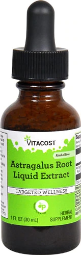 Extrato Líquido Raiz de Astragalus Vitacost - Sem Álcool - 2000mg (30ml)