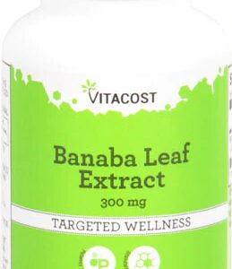 Extrato de Folha de Banaba Vitacost Padronizado 300mg - 120 Cápsulas