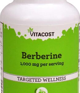 Vitacost Berberina 1000mg por Dose - 50 Cápsulas | Suplemento Essencial