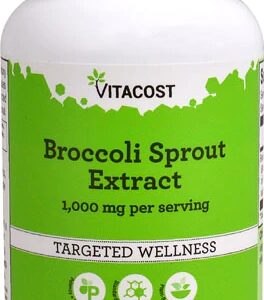Extrato de Brócolis Vitacost - 1000mg por Dose - 120 Cápsulas