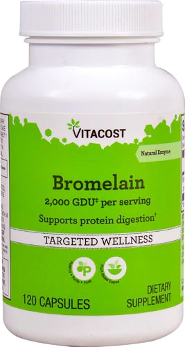 Vitacost Bromelina 2.000 GDU por Dose - 120 Cápsulas: Sua Aliada Digestiva e Anti-inflamatória