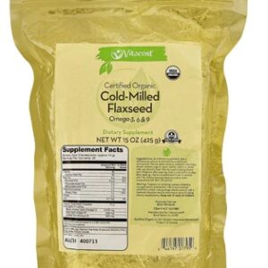 Comprar vitacost certified organic cold-milled flaxseed -- 15 oz (425 g) preço no brasil flaxseed food & beverages seeds suplementos em oferta suplemento importado loja 73 online promoção -