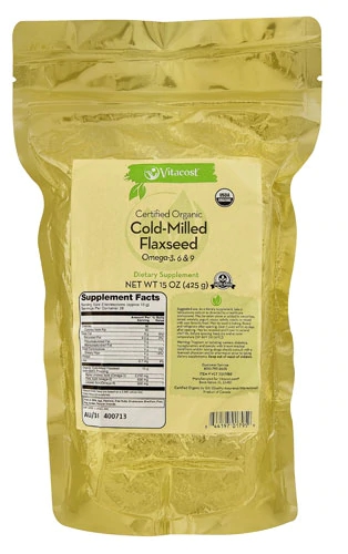 Semente de Linhaça Orgânica Moída a Frio Vitacost - 425g: Nutrição Completa para o Bem-Estar