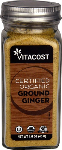 Gengibre Orgânico Moído Vitacost - 45g - Certificado