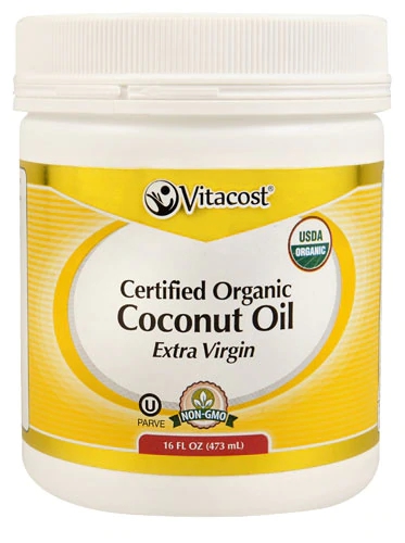 Óleo de Coco Virgem Orgânico Vitacost 473ml - Puro e Sem Refino