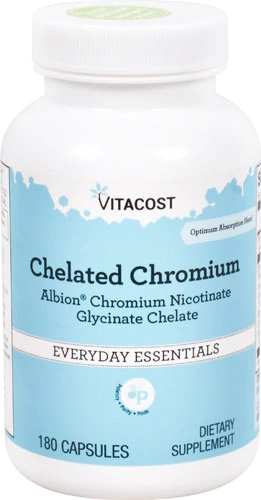 Vitacost Cromo Quelado Albion® Nicotinato Glicinato Quelato - 180 Cápsulas