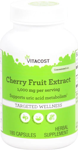 Extrato de Fruta de Cereja Vitacost 1000 mg - 180 Cápsulas