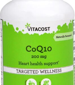 CoQ10 Vitacost 200mg - 60 Cápsulas - Energia e Saúde Cardiovascular