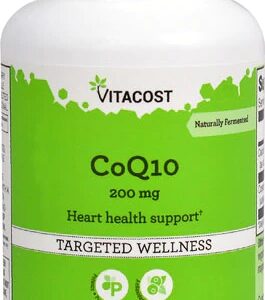 CoQ10 Vitacost 200mg - Potência e Energia com 120 Cápsulas