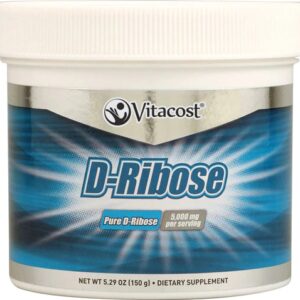 D-Ribose em Pó Vitacost Bioenergy Ribose® 150g - Energia e Recuperação Muscular