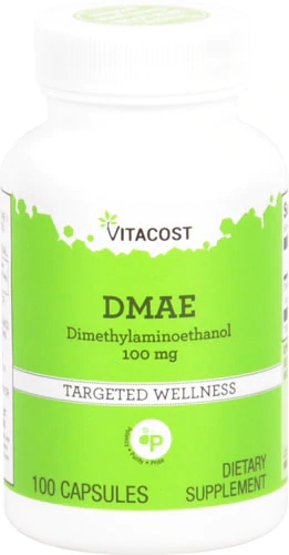 DMAE Vitacost 100mg - 100 Cápsulas: Potencialize sua Mente e Bem-Estar