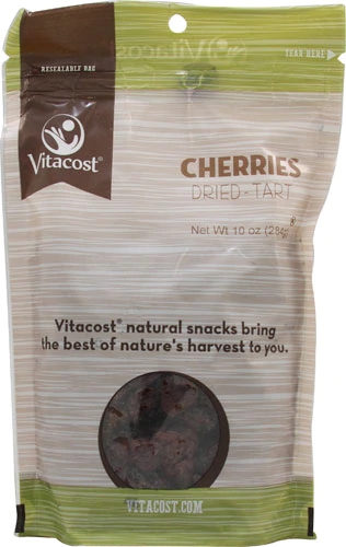Cerejas Tart Secas Vitacost - 284g: Sabor Intenso e Bem-Estar Natural
