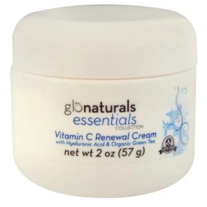 Creme Renovador Vitamina C Glonaturals 57g com Ácido Hialurônico e Chá Verde Orgânico