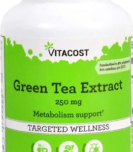 Vitacost Green Tea Extract - Standardized -- 250 mg - 100 Capsules