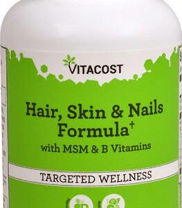 Vitacost Hair, Skin & Nails Formula com MSM e Vitaminas B - 60 Comprimidos