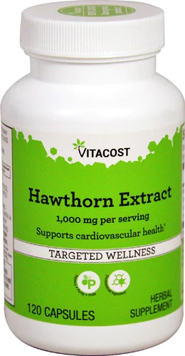 Vitacost Hawthorn Extract - Standardized -- 1000 mg per serving - 120 Capsules