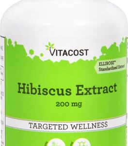 Comprar vitacost hibiscus extract - standardized extract - ellirose™ -- 200 mg - 30 capsules preço no brasil heart heart & cardiovascular herbs & botanicals hibiscus suplementos em oferta suplemento importado loja 3 online promoção -