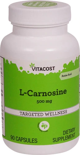 L-Carnosina Vitacost 500 mg - 90 Cápsulas: Potencialize Sua Saúde e Bem-Estar