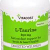 Comprar vitacost l-taurine -- 850 mg - 180 capsules preço no brasil food & beverages garlic seasonings & spices suplementos em oferta suplemento importado loja 3 online promoção -