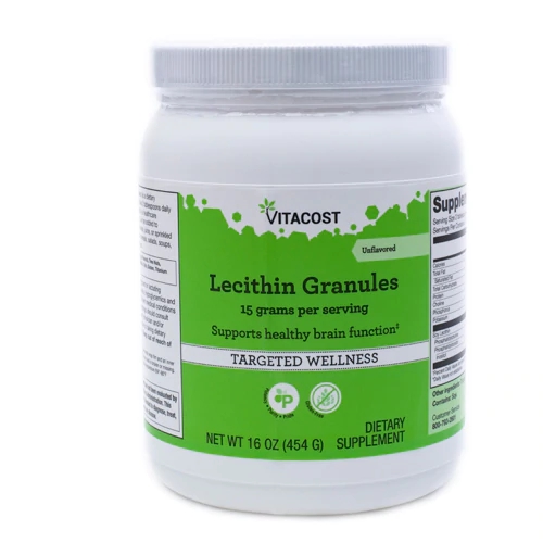 Vitacost Lecithin Granules Sem Sabor - 15g por Dose - 454g (16 oz)