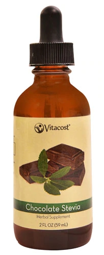 Adoçante Líquido Vitacost Stevia Sabor Chocolate - 59ml - Zero Calorias