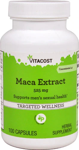 Vitacost Maca Extract 525mg - 100 Cápsulas - Energia e Vitalidade Natural
