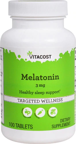 Vitacost Melatonina 3mg - 100 Comprimidos para Sono Reparador