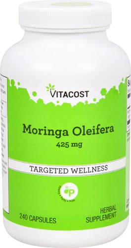 Moringa Oleifera Vitacost 425mg - 240 Cápsulas: Superalimento Essencial para Sua Saúde