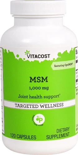 Vitacost MSM 1000mg - 120 Cápsulas para Saúde das Articulações