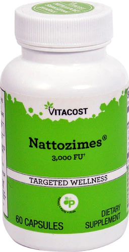 Vitacost Nattozimes® 3000 FU - 60 Cápsulas Suplemento Digestivo