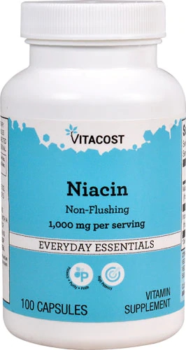 Vitacost Niacina Não-Flushing 1000mg - 100 Cápsulas (25g)