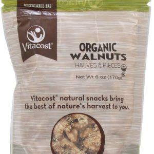 Comprar vitacost organic walnut halves and pieces unsalted -- 6 oz (170 g) preço no brasil almonds food & beverages nuts suplementos em oferta suplemento importado loja 89 online promoção -
